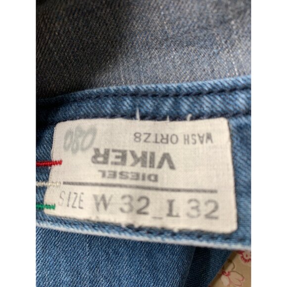 Diesel Viker Mens Jeans 32 x 32 Button Fly Made In Italy Cotton Denim RN10225 - Picture 8 of 14